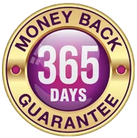 NeuroVera 365-day money-back guarantee seal