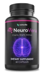 NeuroVera bottle, Clarity Starts Within, dietary supplement with 60 capsules
